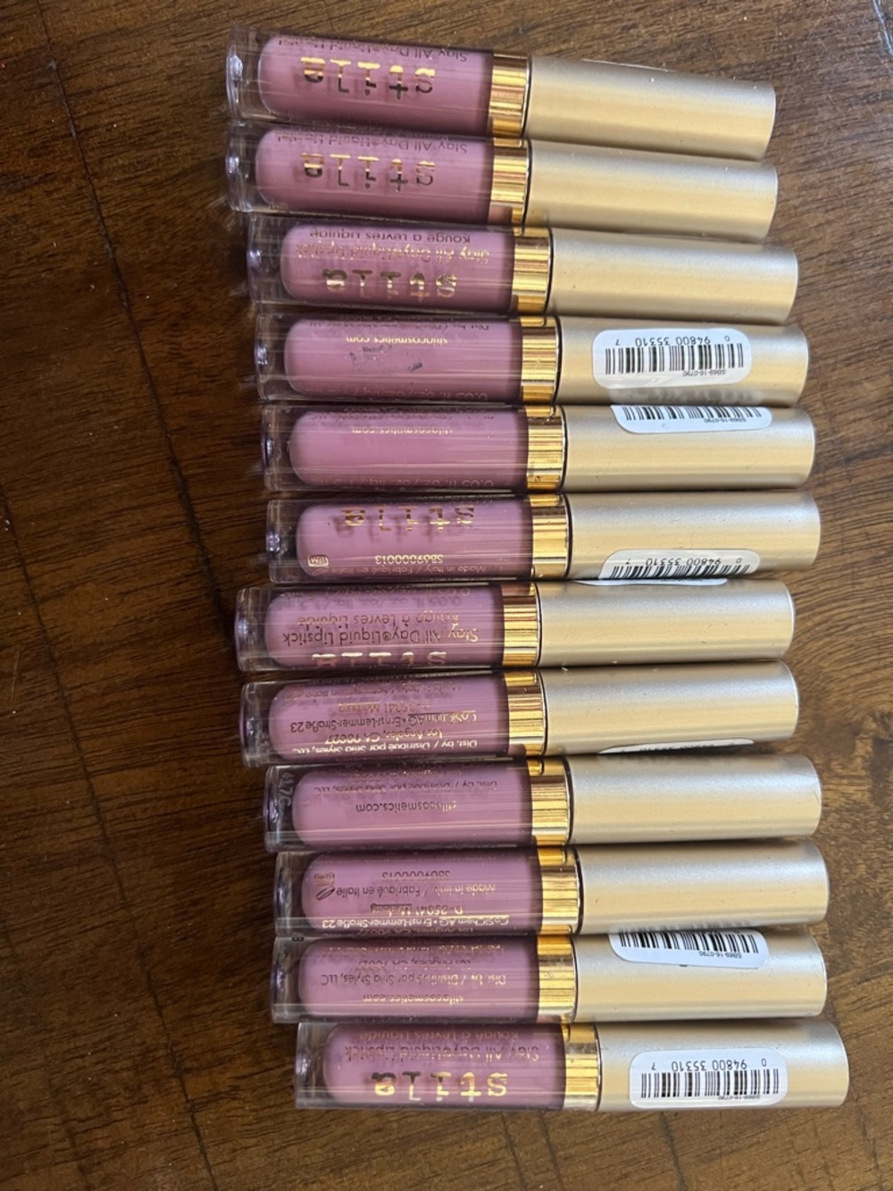 12 Deluxe size Stila Liquid Lip in Baci